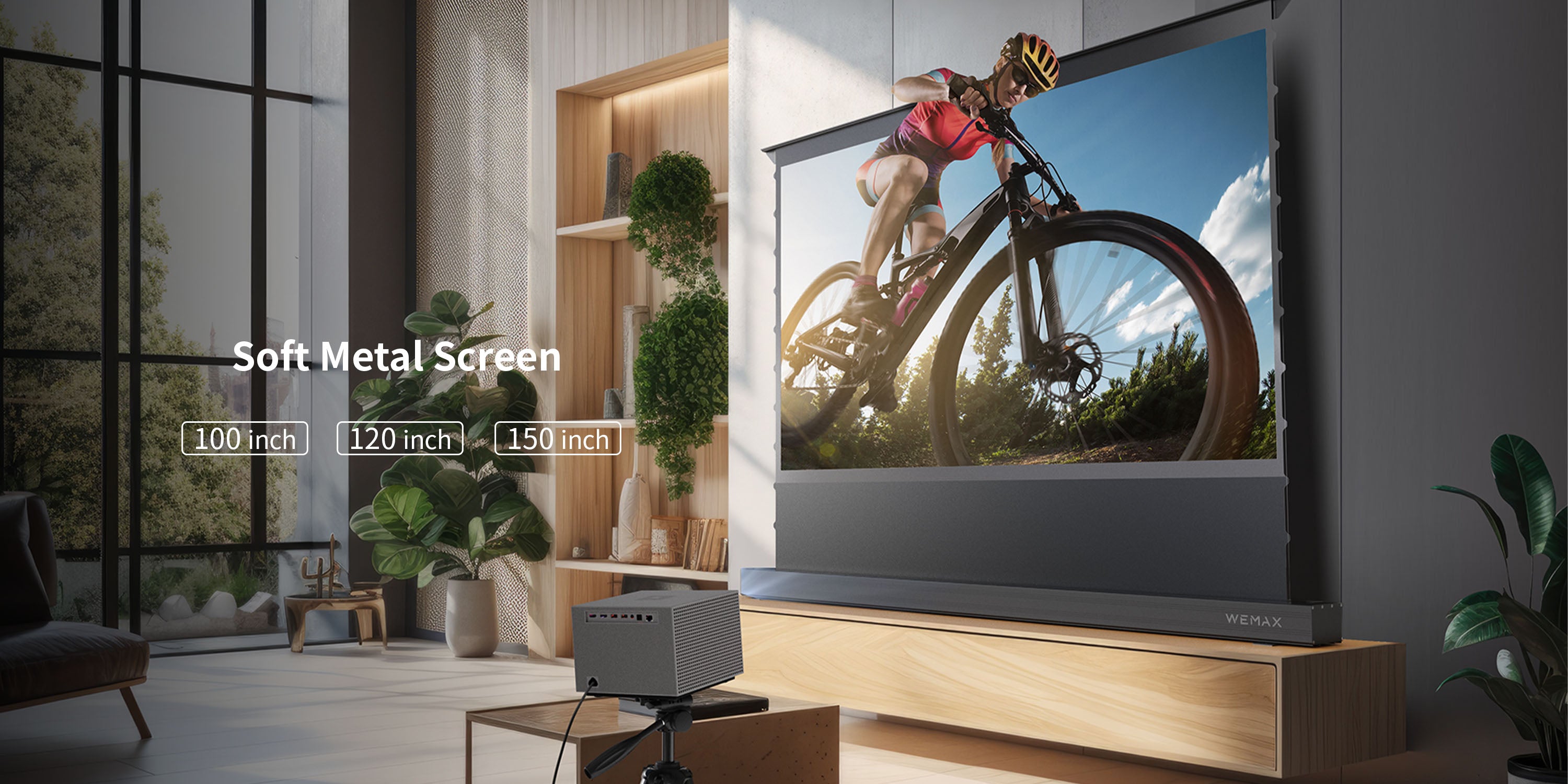 Motorized Floor Rising Screen - BEAMORA